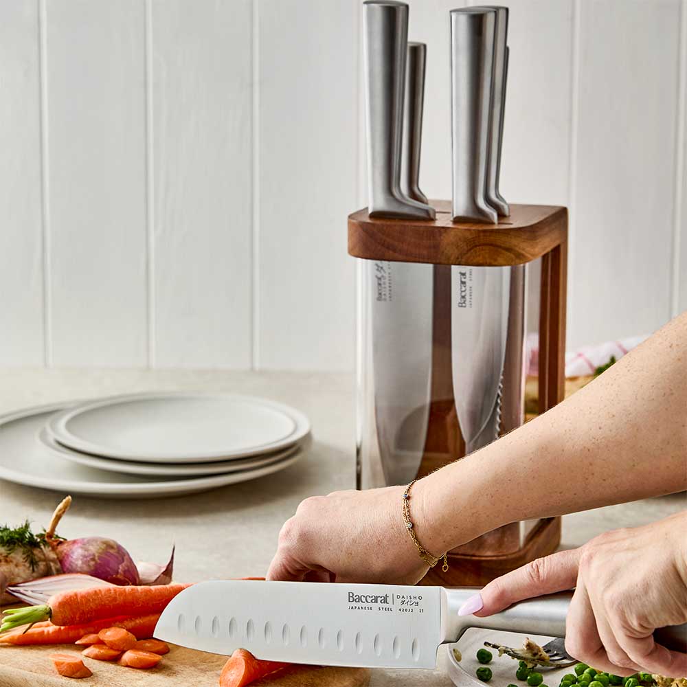 Baccarat Daisho Kizamu 7 Piece Knife Block