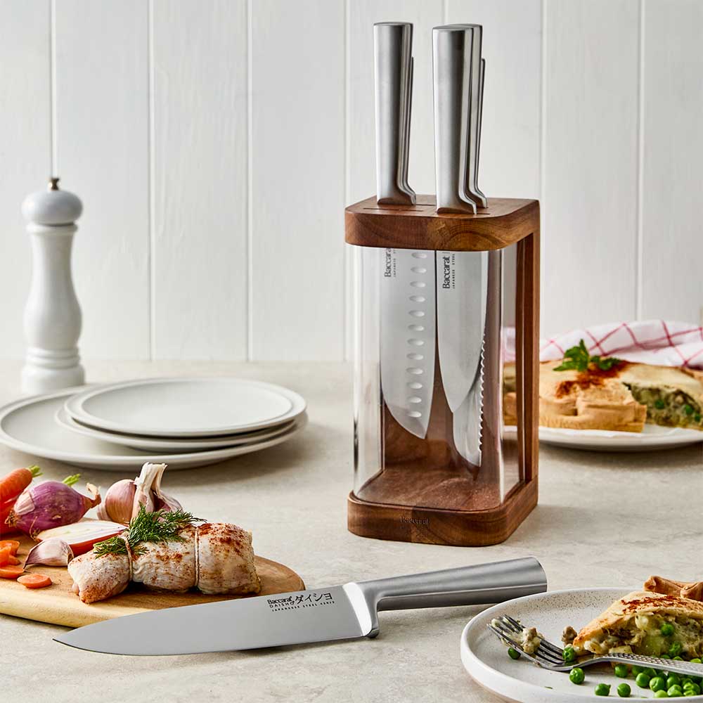 Baccarat Daisho Kizamu 7 Piece Knife Block