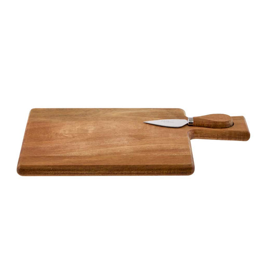Alex Liddy Acacia Rectangular Board and Cheese Knife Set - MyHouse