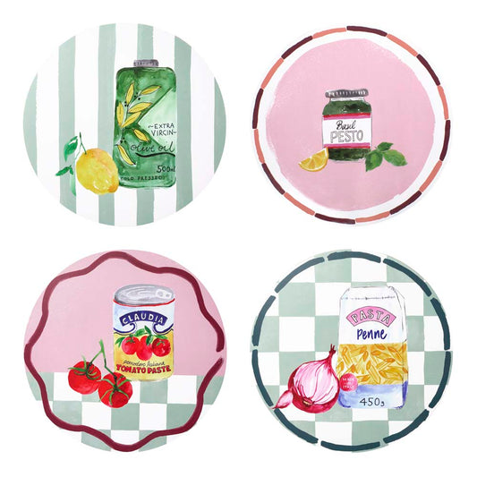 Porto Valentina Set of 4 Round Placemats