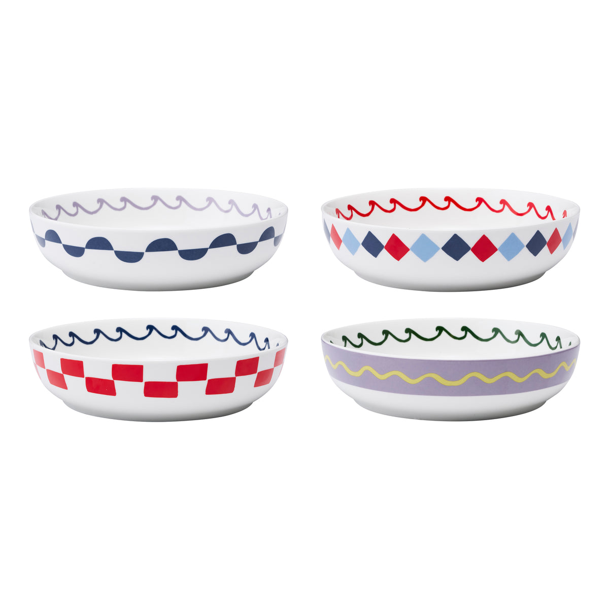 Porto Nautilus Set of 4 Dinner Bowls 21.5cm