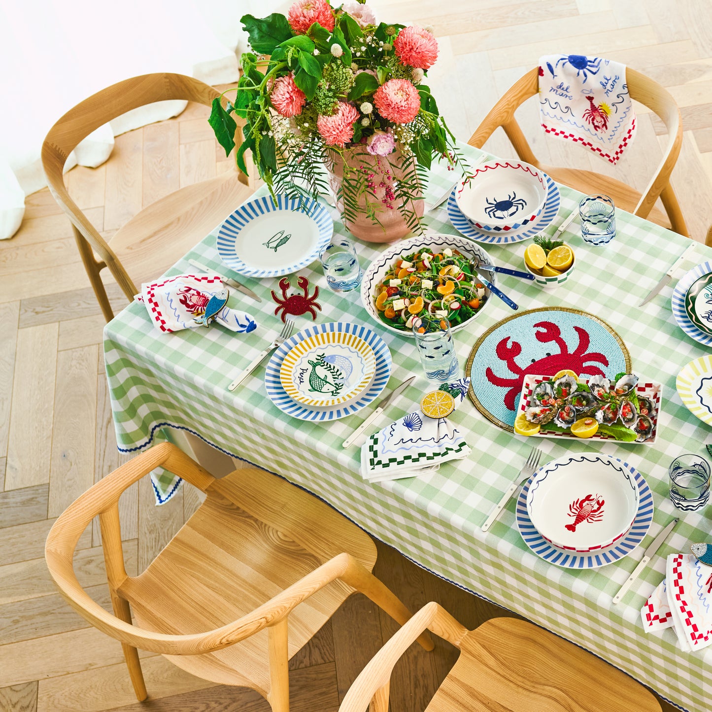 Porto Nautilus Set of 4 Napkins 45x45cm Siren