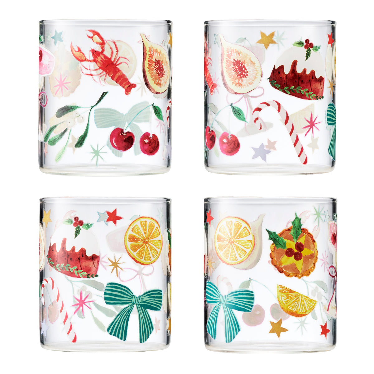Porto Tis the Season Set of 4 Tumblers 320ml