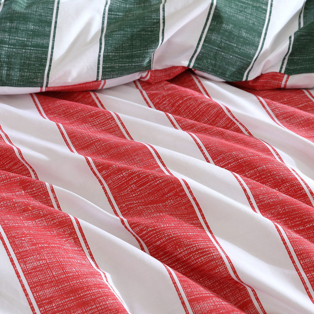Ardor Candy Stripe Quilt Cover Set Multi