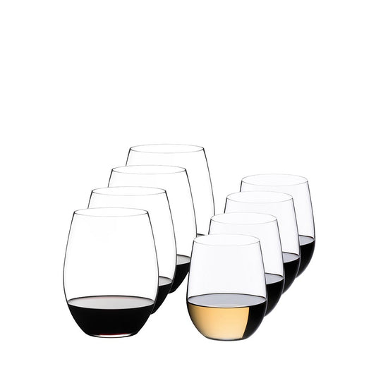 Riedel Set of 8 O Cabernet & Viognier Wine Tumblers