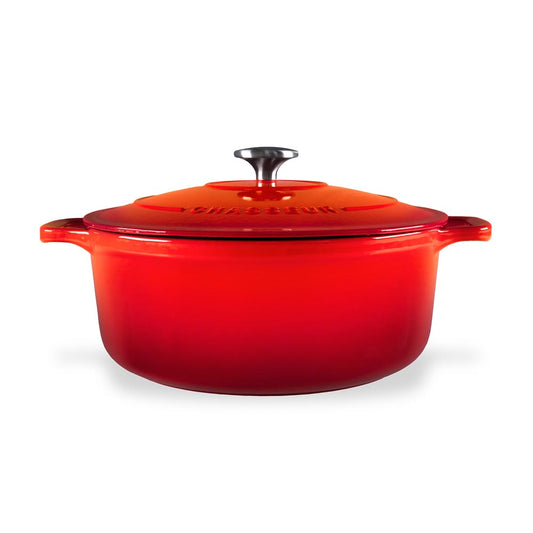Chasseur Round French Dutch Oven 22cm 3.2L Red - MyHouse