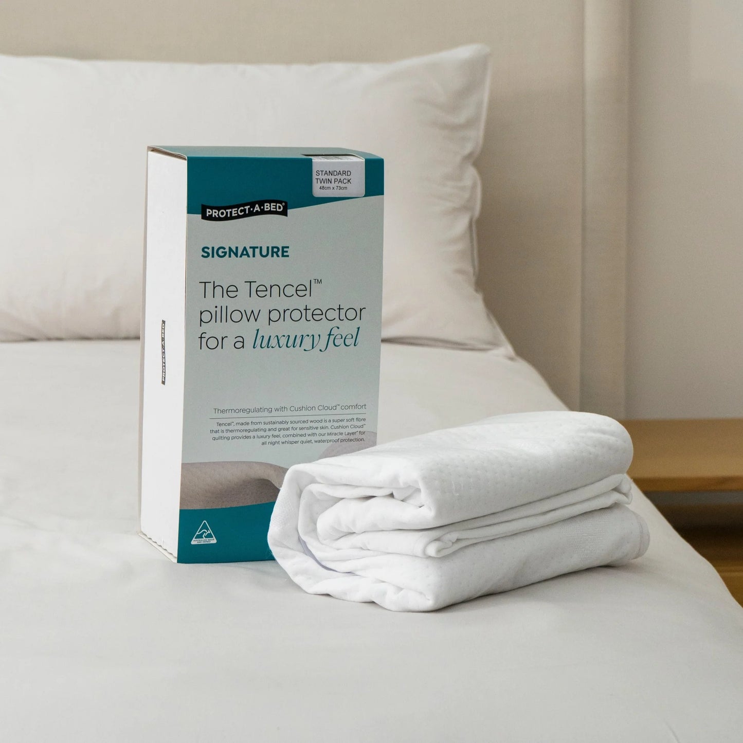 Protect-A-Bed Signature Tencel Jacquard Pillow Protector
