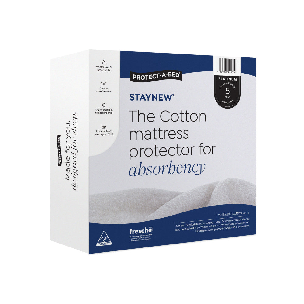 Protect-A-Bed Staynew Cotton Terry Mattress Protector
