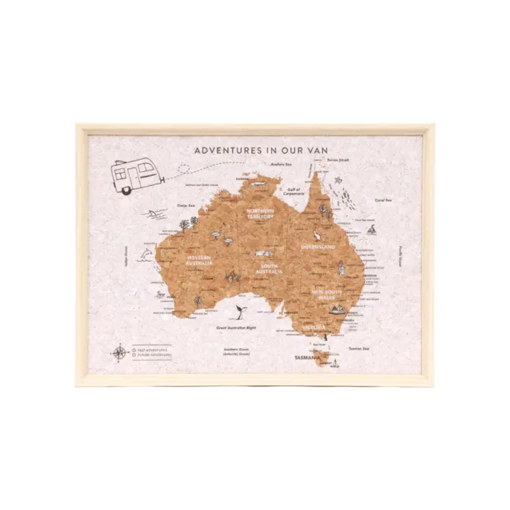 Splosh Caravan Australia Travel Map