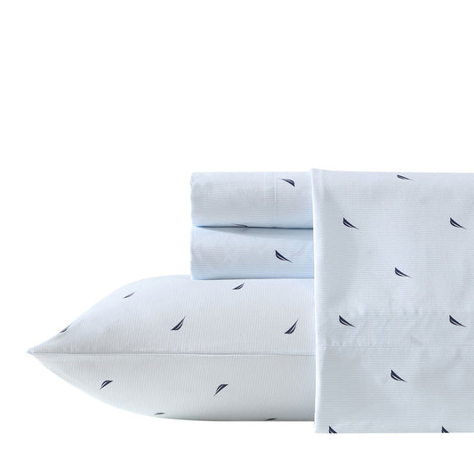 Nautica Boat Stripe Washed Sheet Set