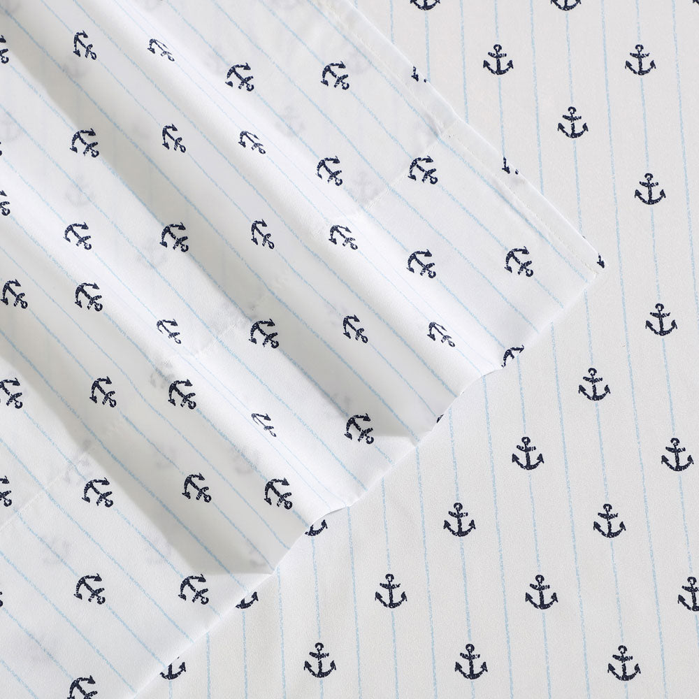 Nautica Anchor Drop Washed Sheet Set