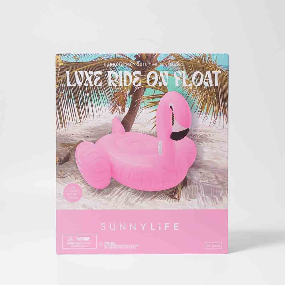 SUNNYLiFE Luxe Ride-On Float Rosie the Flamingo