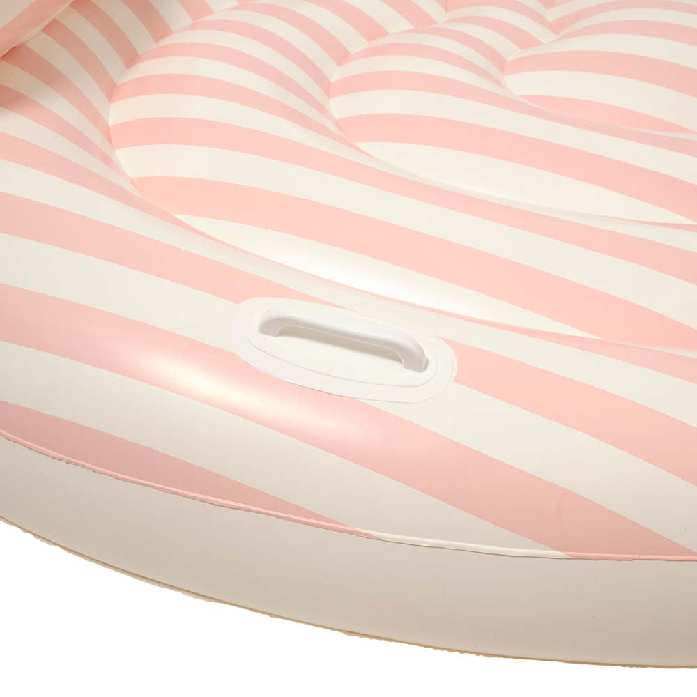 SUNNYLiFE Twin Heart Lie-On Stole My Heart Pink Stripe