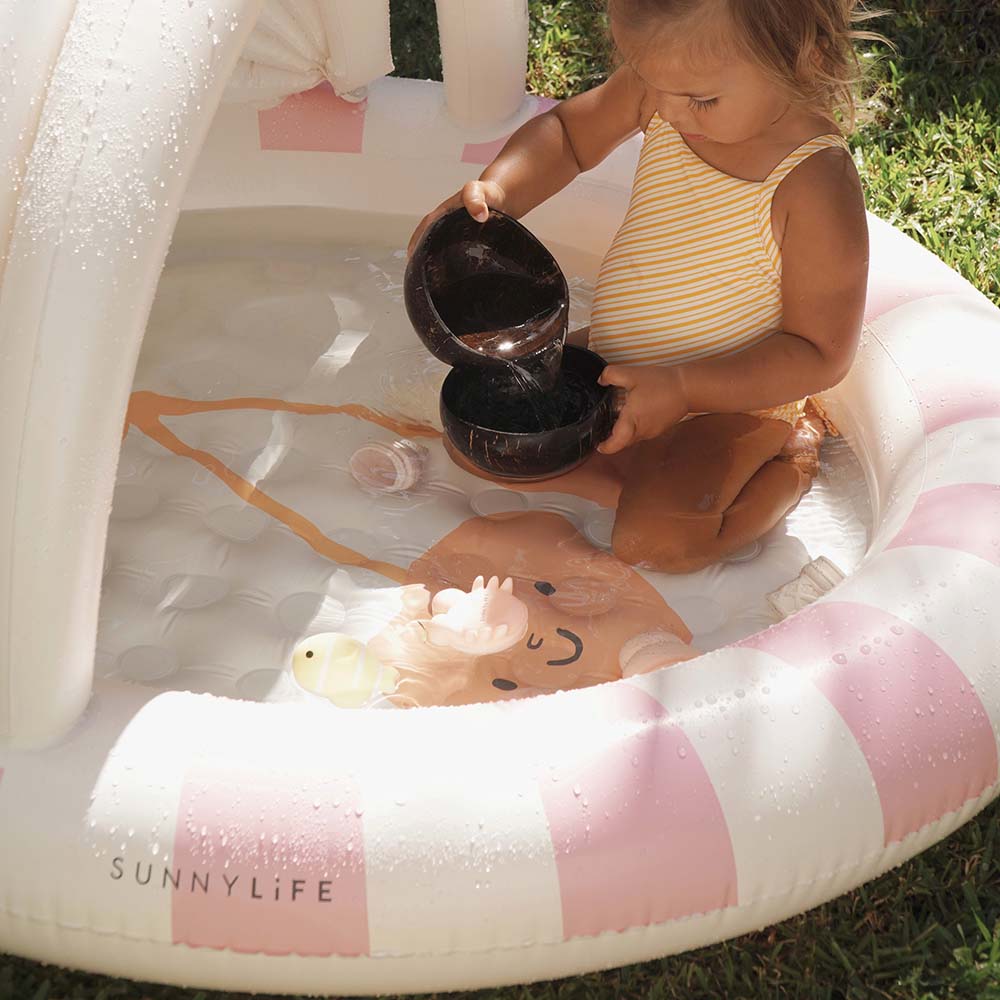 SUNNYLiFE Kids Inflatable Pool Cotton Candy Cherry