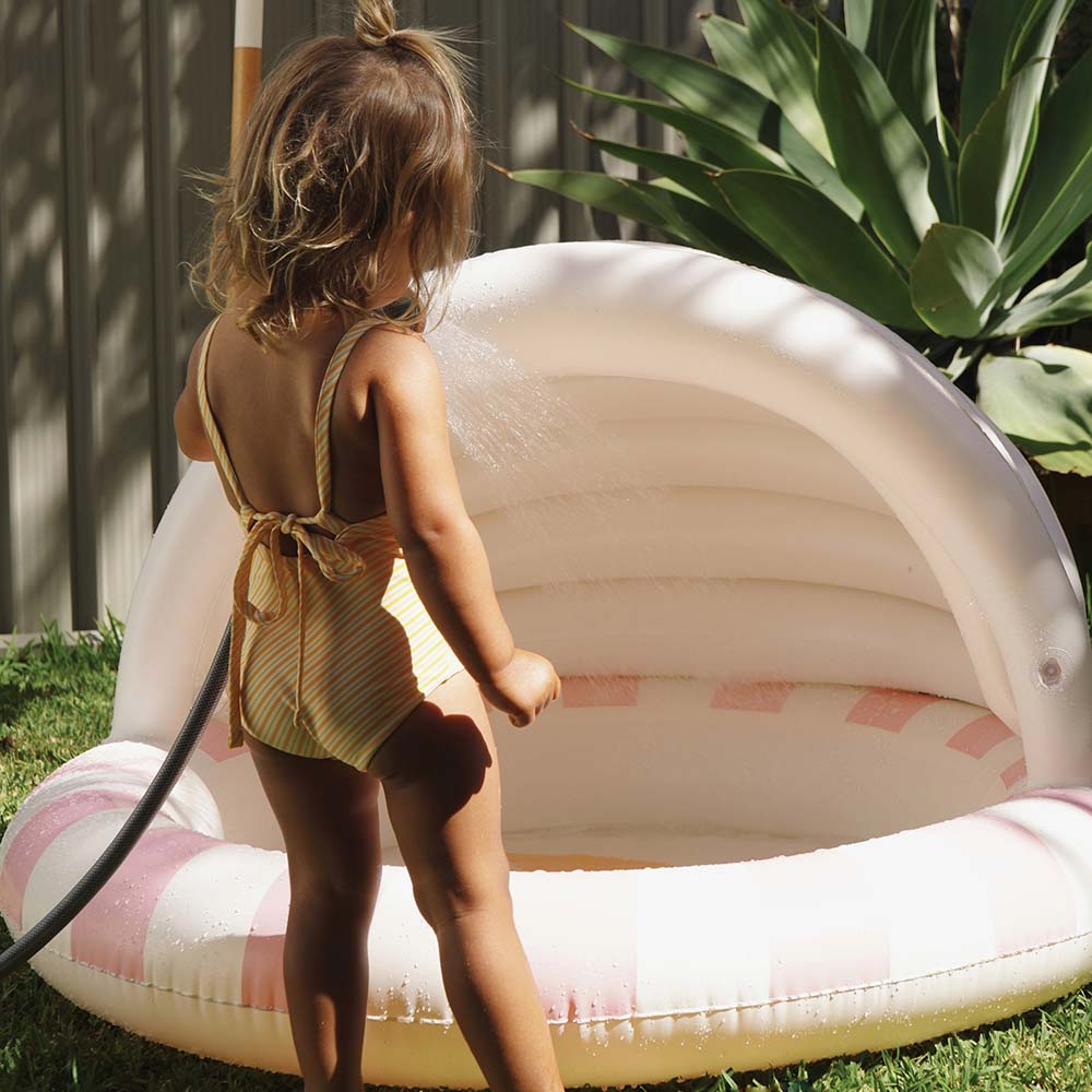 SUNNYLiFE Kids Inflatable Pool Cotton Candy Cherry