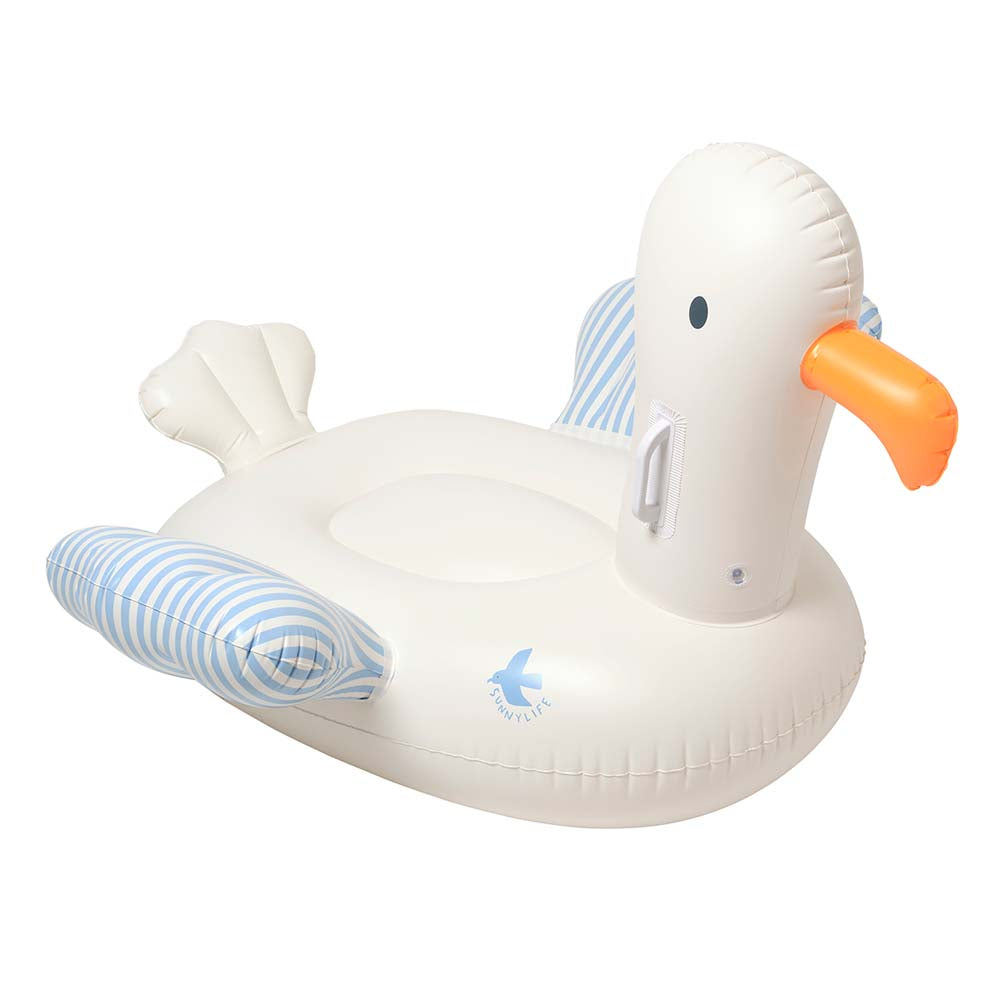 SUNNYLiFE Kids Ride-On Sammy The Seagull Blue Stripe