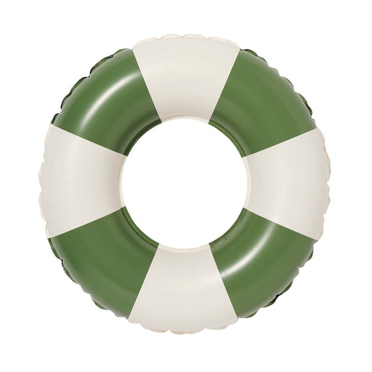 SUNNYLiFE Mini Tube Pool Ring Olive Stripe