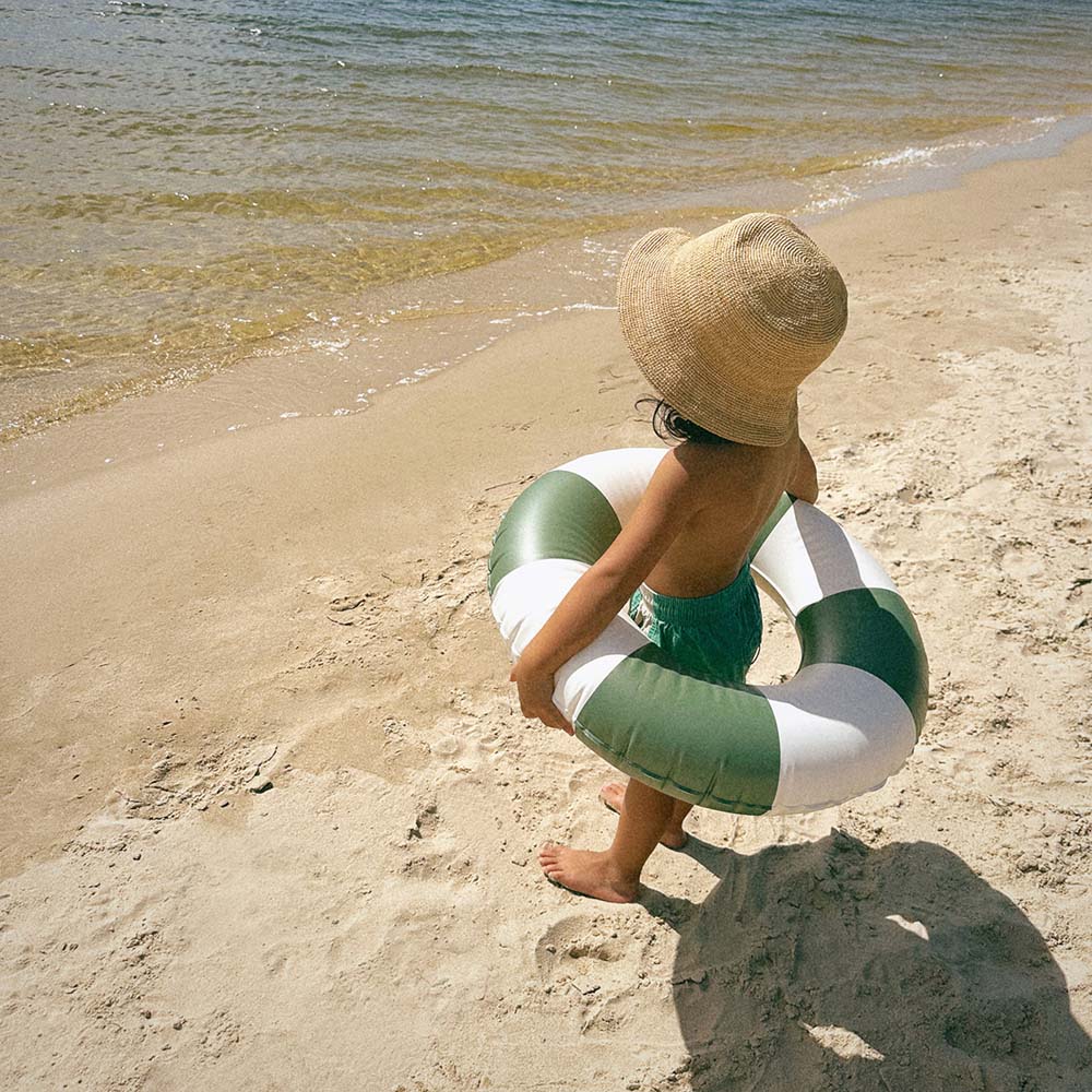 SUNNYLiFE Mini Tube Pool Ring Olive Stripe