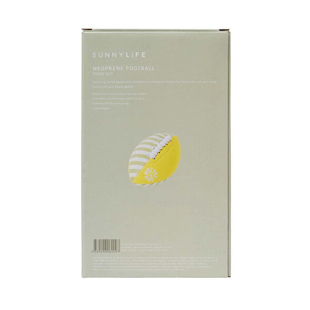 SUNNYLiFE Neoprene Football Tides Out Citrus