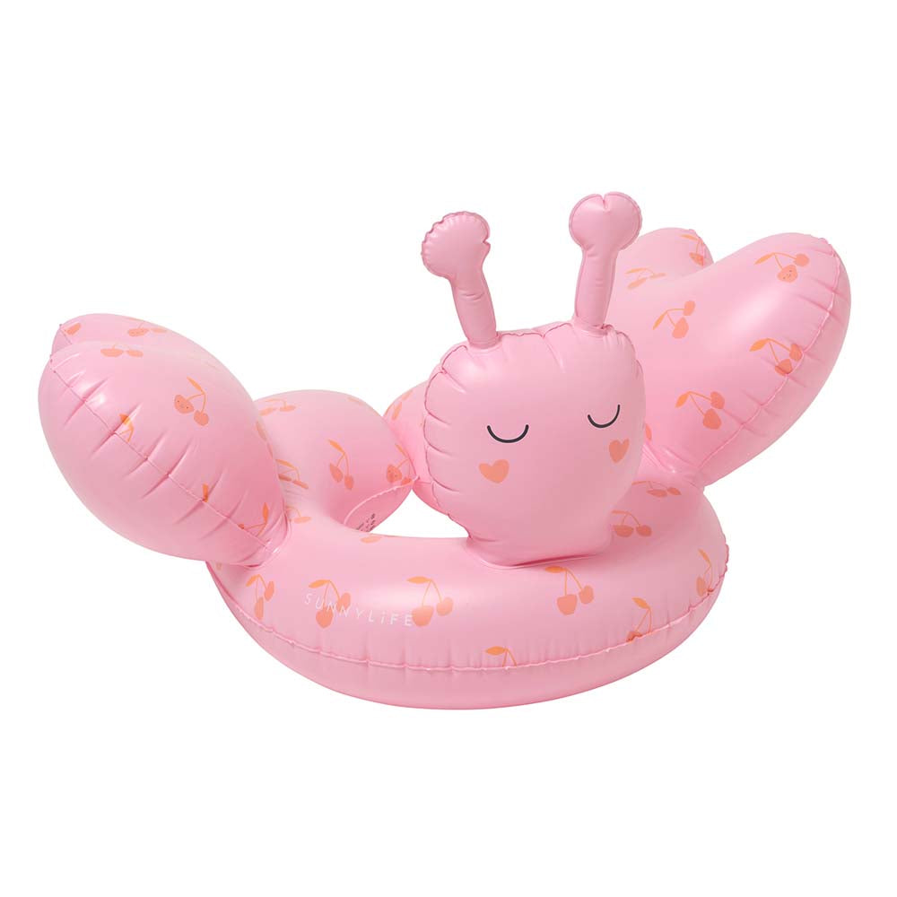 SUNNYLiFE Kids Tube Pool Ring Cotton Candy Cherry