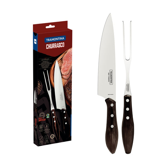 Tramontina 2 Piece Polywood Barbeque & Carving Set - MyHouse