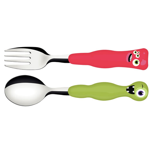 Tramontina 2 Piece Children's Cutlery Set with Monster handles - MyHouse