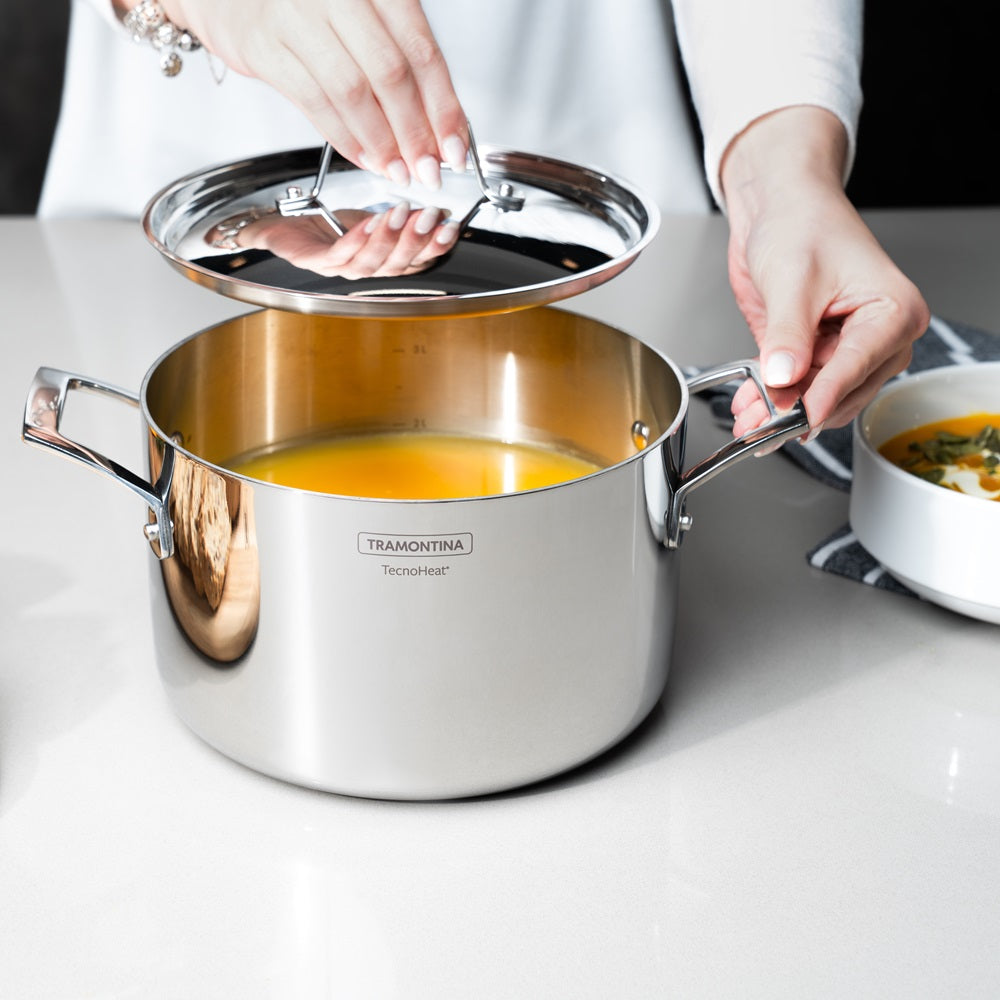 Tramontina Grano Triply Clad Stainless Steel Deep Casserole 20cm 3.5L