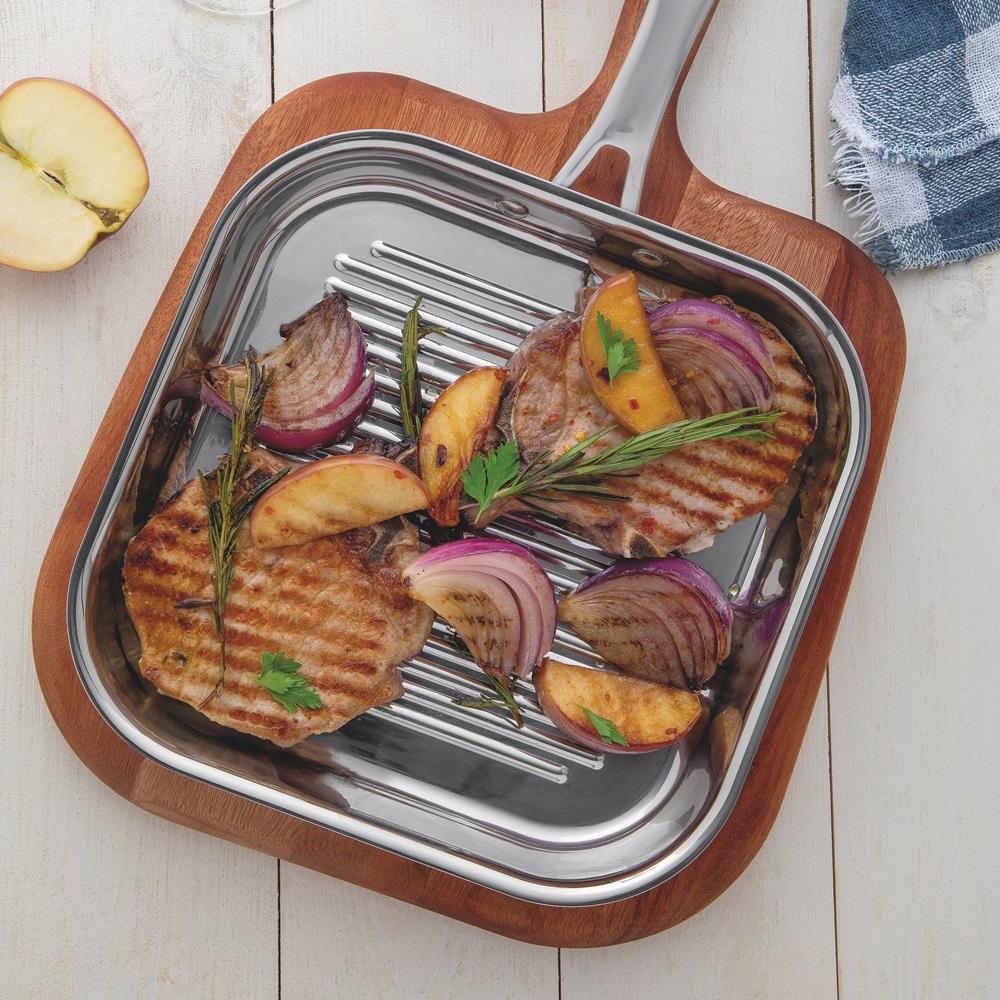 Tramontina Grano Triply Clad Stainless Steel Skillet 28cm