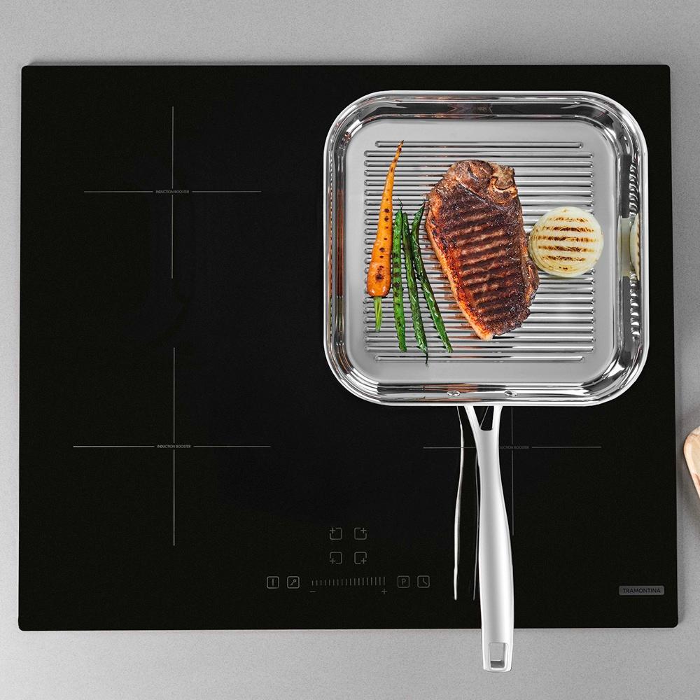 Tramontina Grano Triply Clad Stainless Steel Skillet 28cm