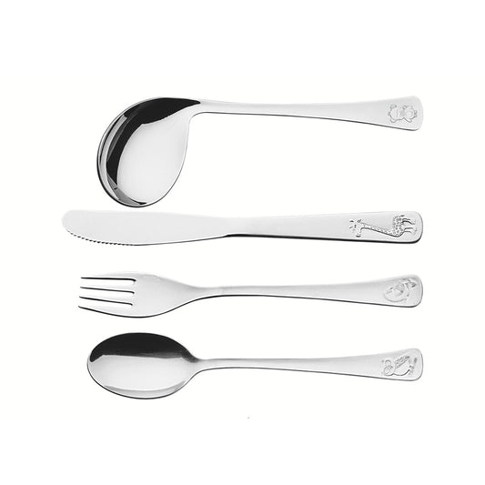 Tramontina 4 Piece Stainless Steel Baby Cutlery Set - MyHouse