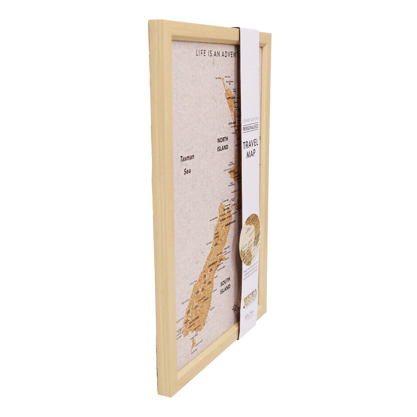 Splosh Travel Board New Zealand Small Map
