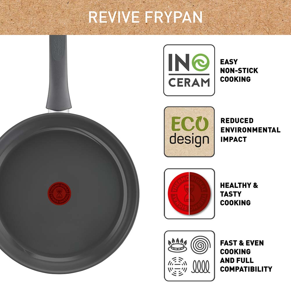 Tefal Revive Ceramic Induction Non-Stick Frypan infographic at MyHouse