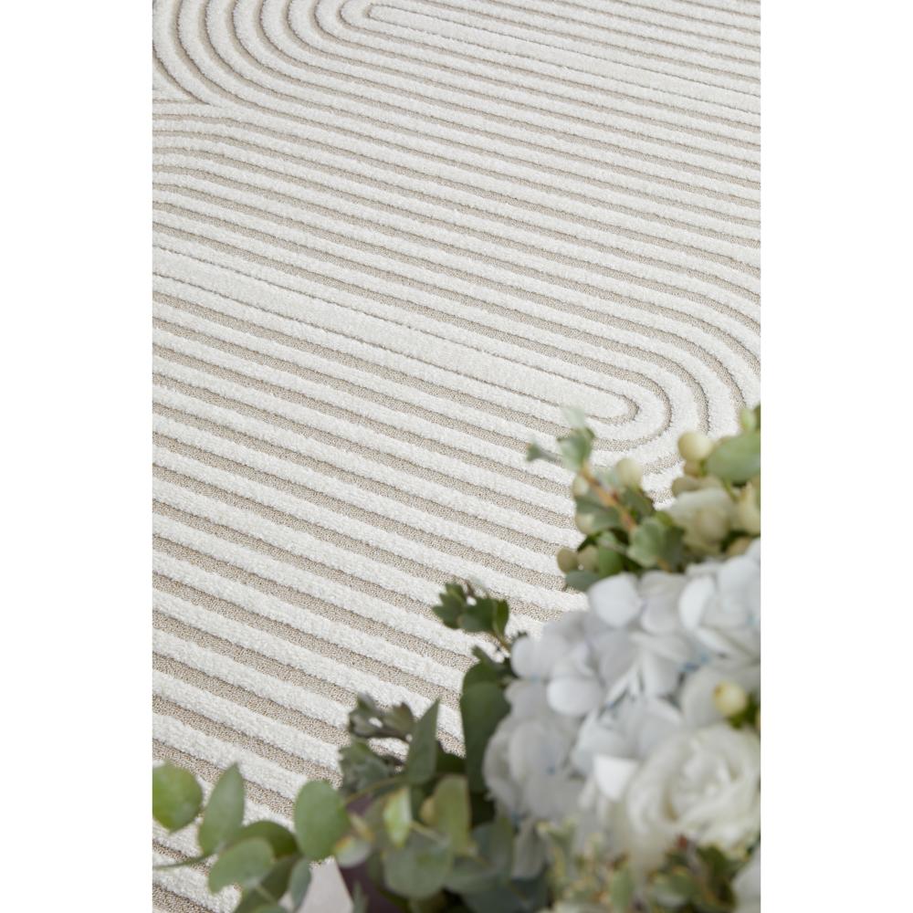 Rug Culture Lotus Carl Runner Mixed Beige with oval detail at MyHouse