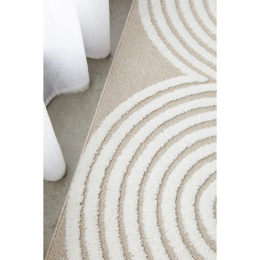 Rug Culture Lotus Carl Runner Mixed Beige with oval detail at MyHouse