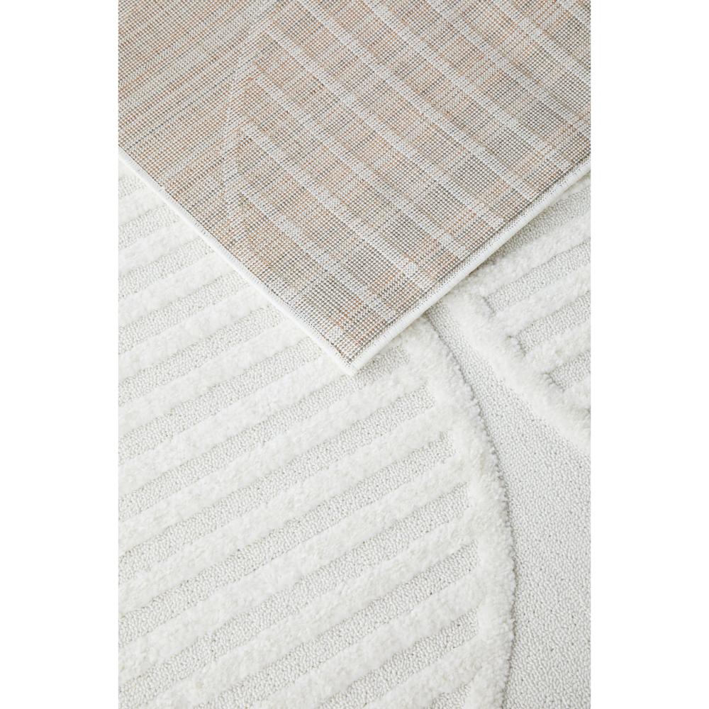 Rug Culture Lotus Leo Runner in White under of rug at MyHouse