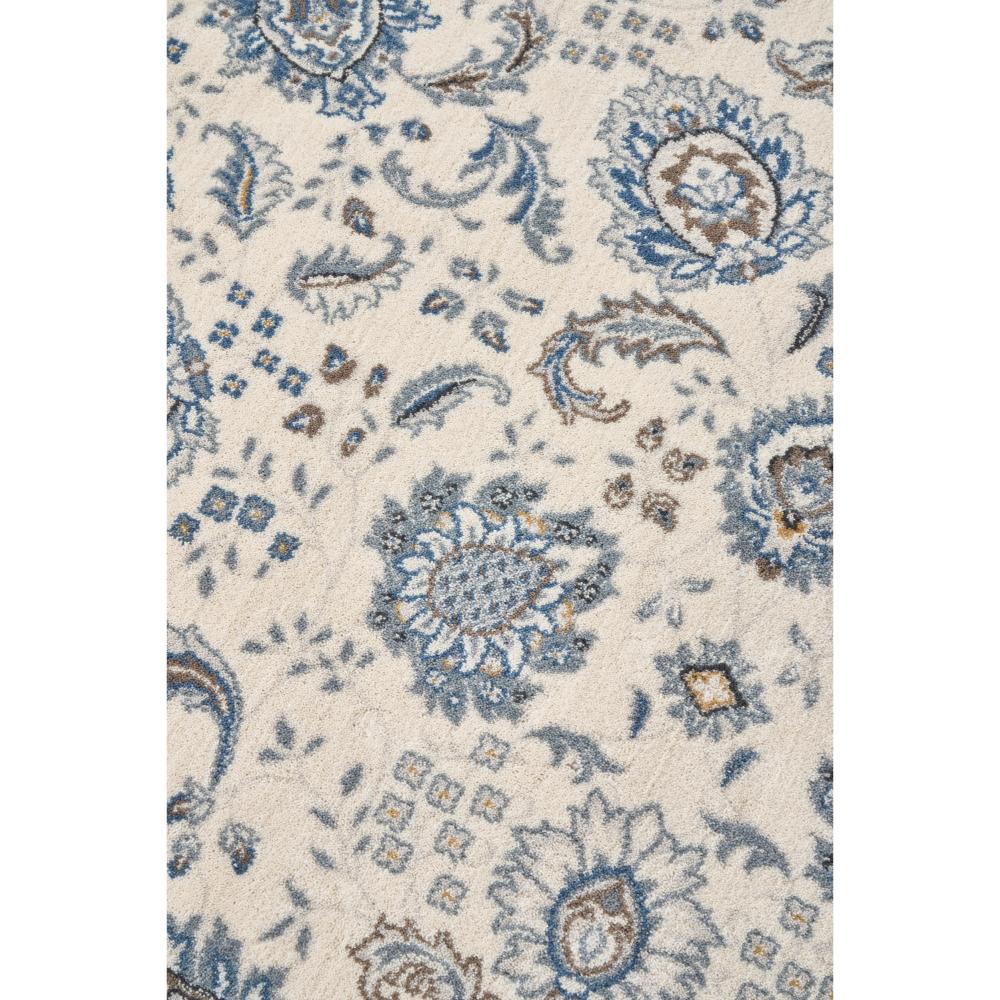 blue and white floral traditional rug - MyHouse 