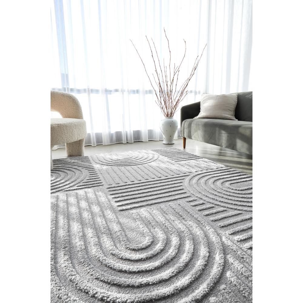Rug Culture Marigold Dior Rug Silver with arch design at MyHouse