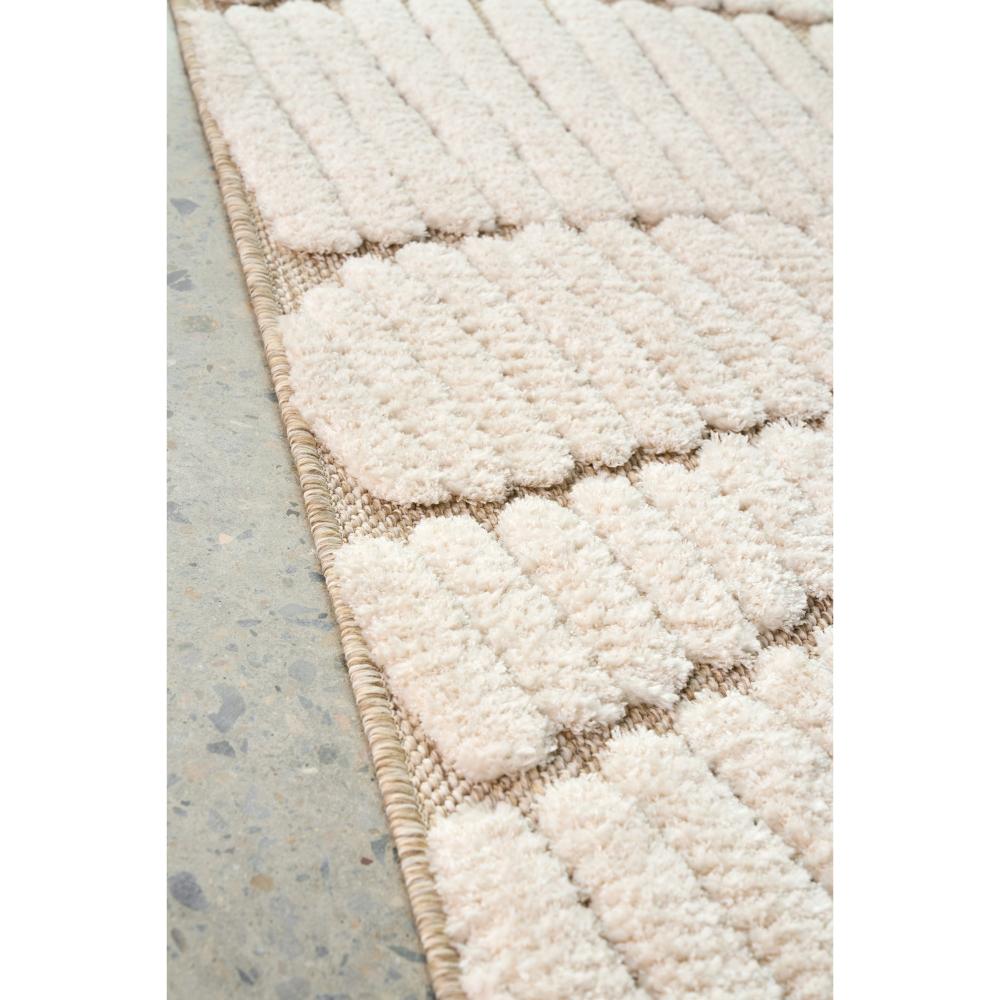Natural beige waves rug detail image - MyHouse