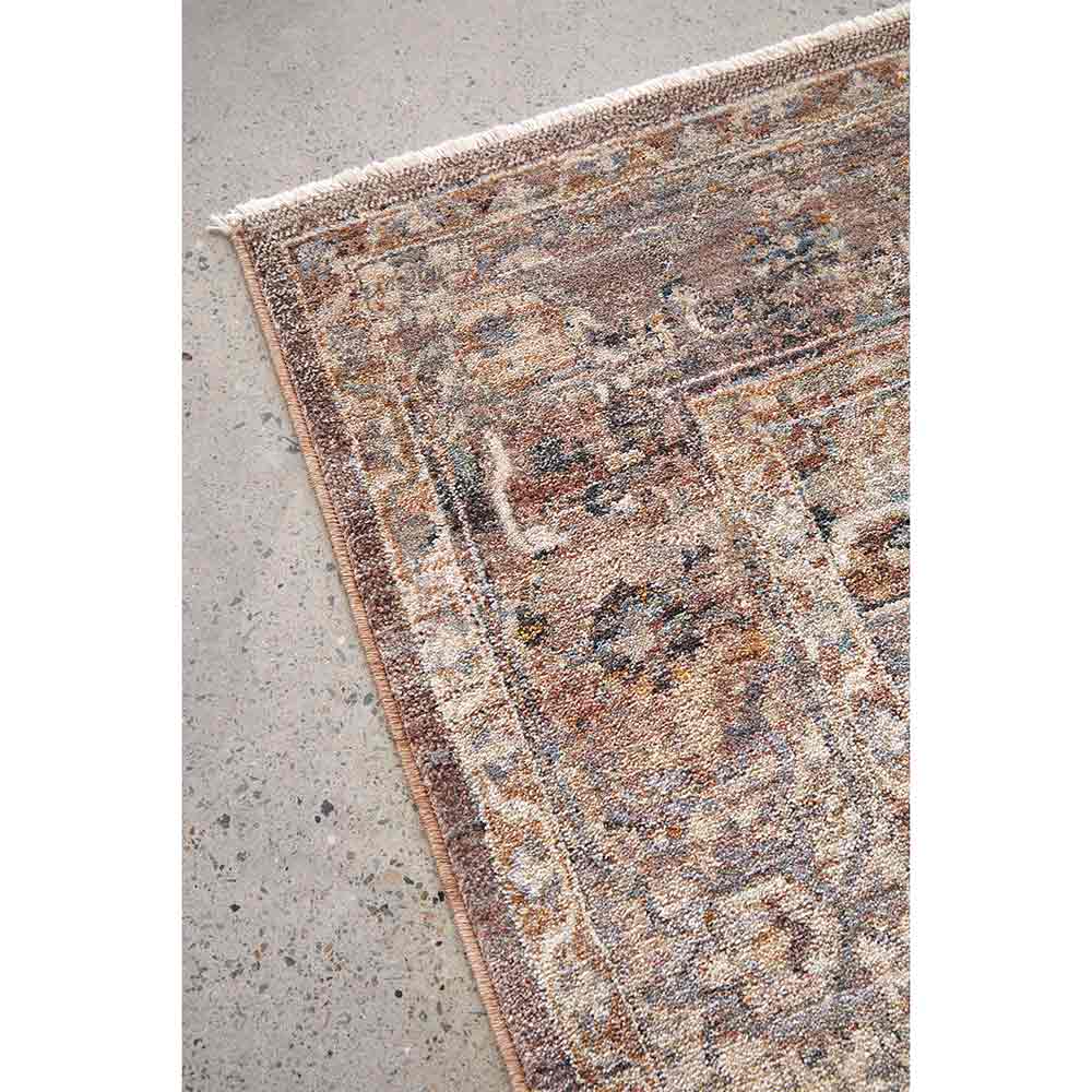 Darren Palmer Heirloom Rug in Plum detail shot at MyHouse