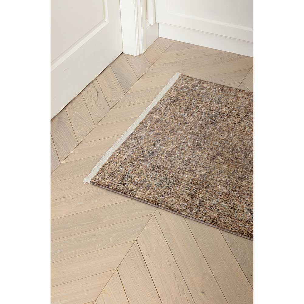 Darren Palmer Moorland Runner Fig with fringe detail in a hallway at MyHouse
