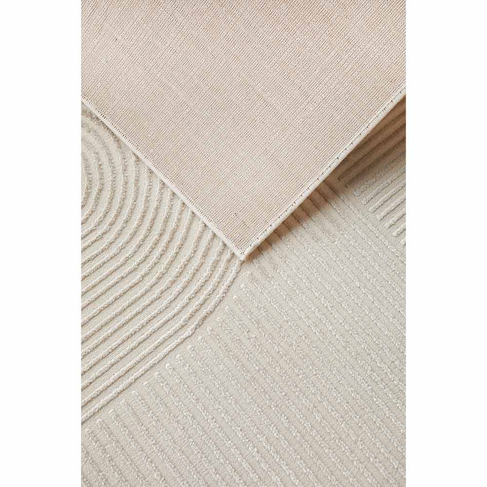 Darren Palmer Raking Runner in Linen Cream detail shot of reverse at MyHouse