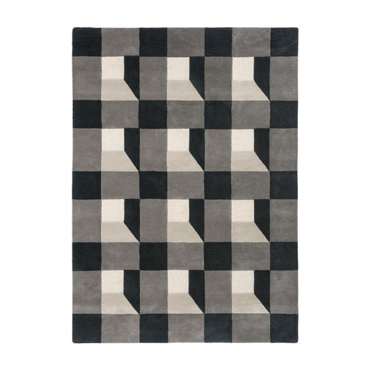 Harlequin Blocks Wool Rug Slate - MyHouse