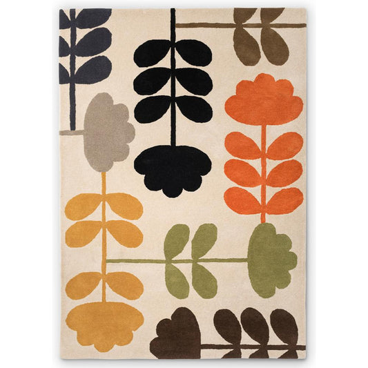 Orla Kiely Cut Stem Wool Rug Multicolour - MyHouse