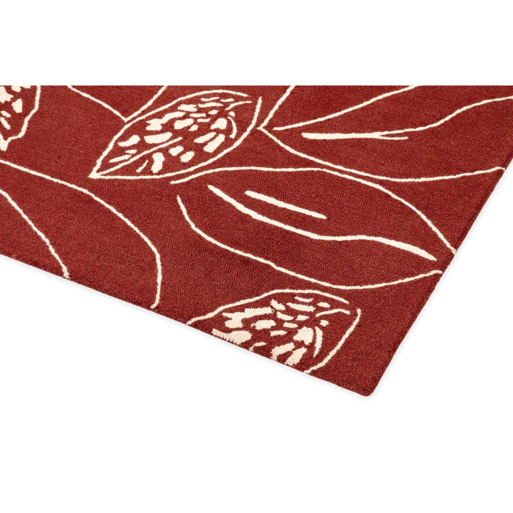 red leaf wool rug detailed image - MyHouse