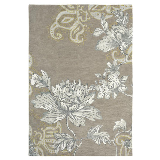 Wedgwood Fabled Floral Wool Rug Grey - MyHouse