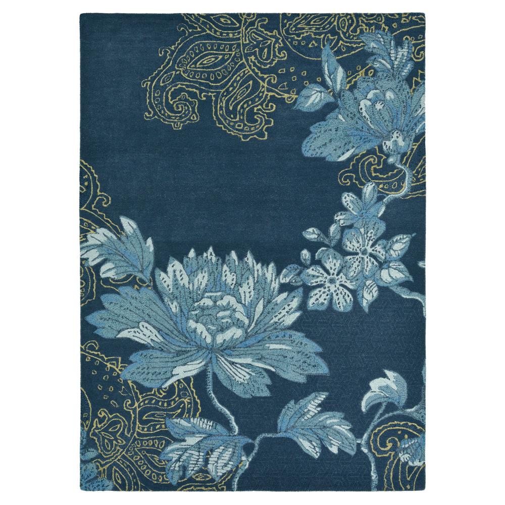 Wedgwood Fabled Floral Wool Rug Navy - MyHouse