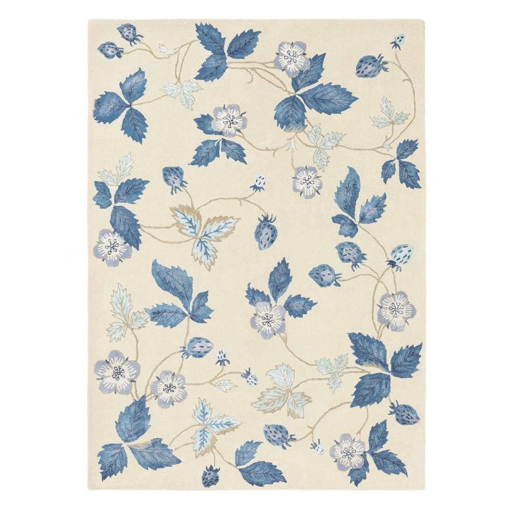 Wedgwood Wild Strawberry Wool Rug Cream - MyHouse