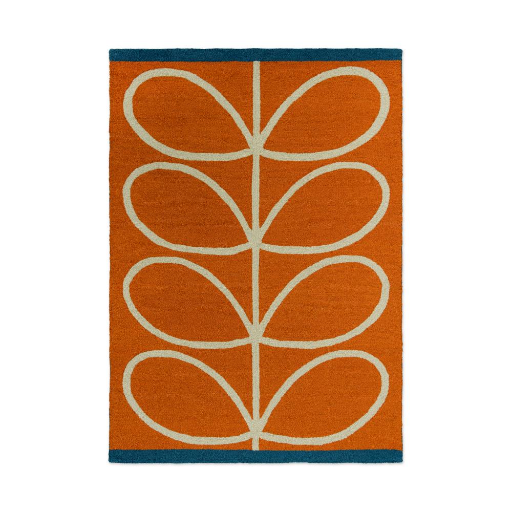 Orla Kiely Linear Stem Indoor/Outdoor Rug Orange - MyHouse