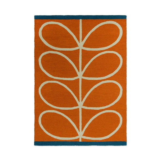 Orla Kiely Linear Stem Indoor/Outdoor Rug Orange - MyHouse