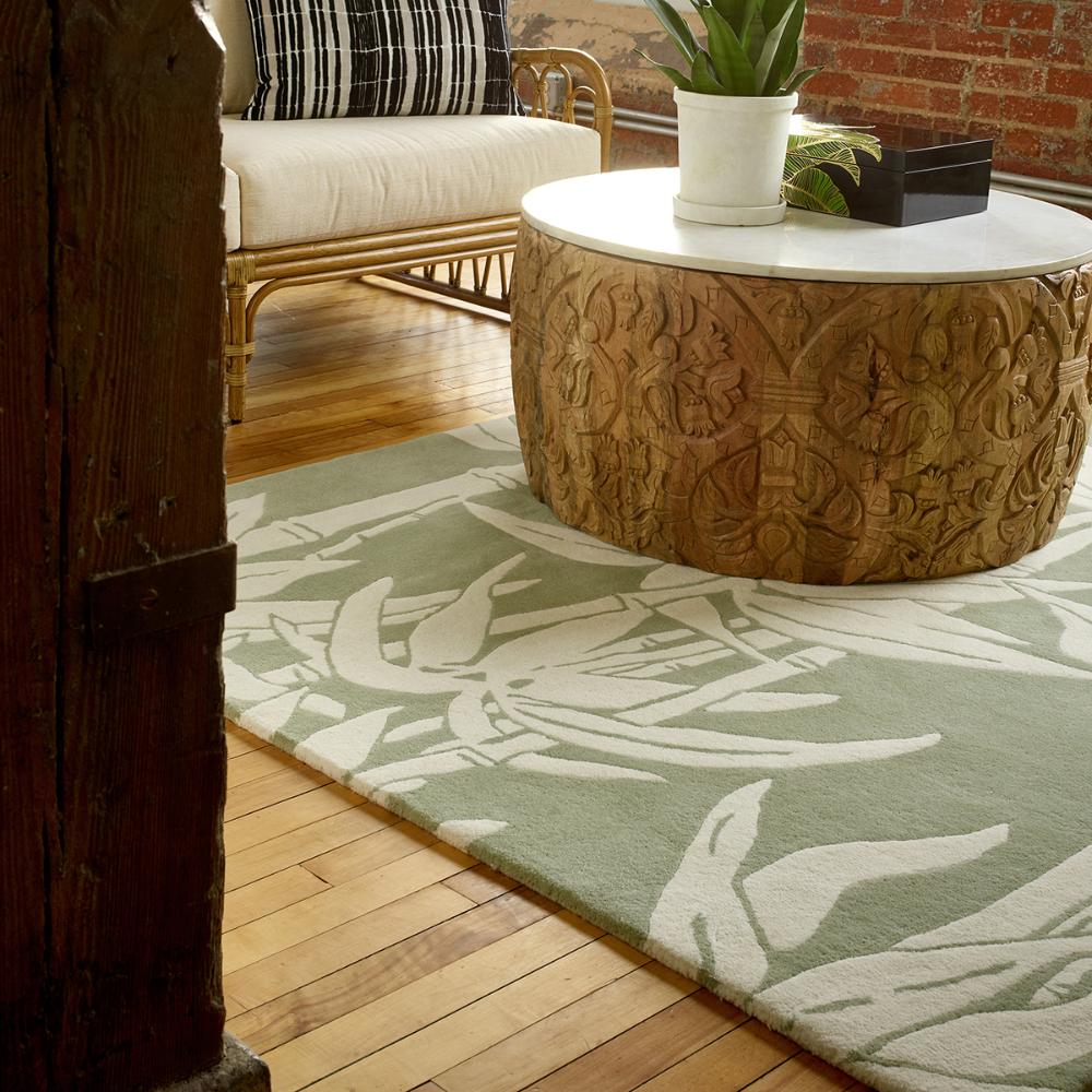 Florence Broadhurst Japanese Bamboo Rug Jade green